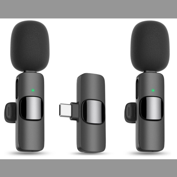 DUAL Hi-Def Wireless Microphones Plug and Play (USB-C)